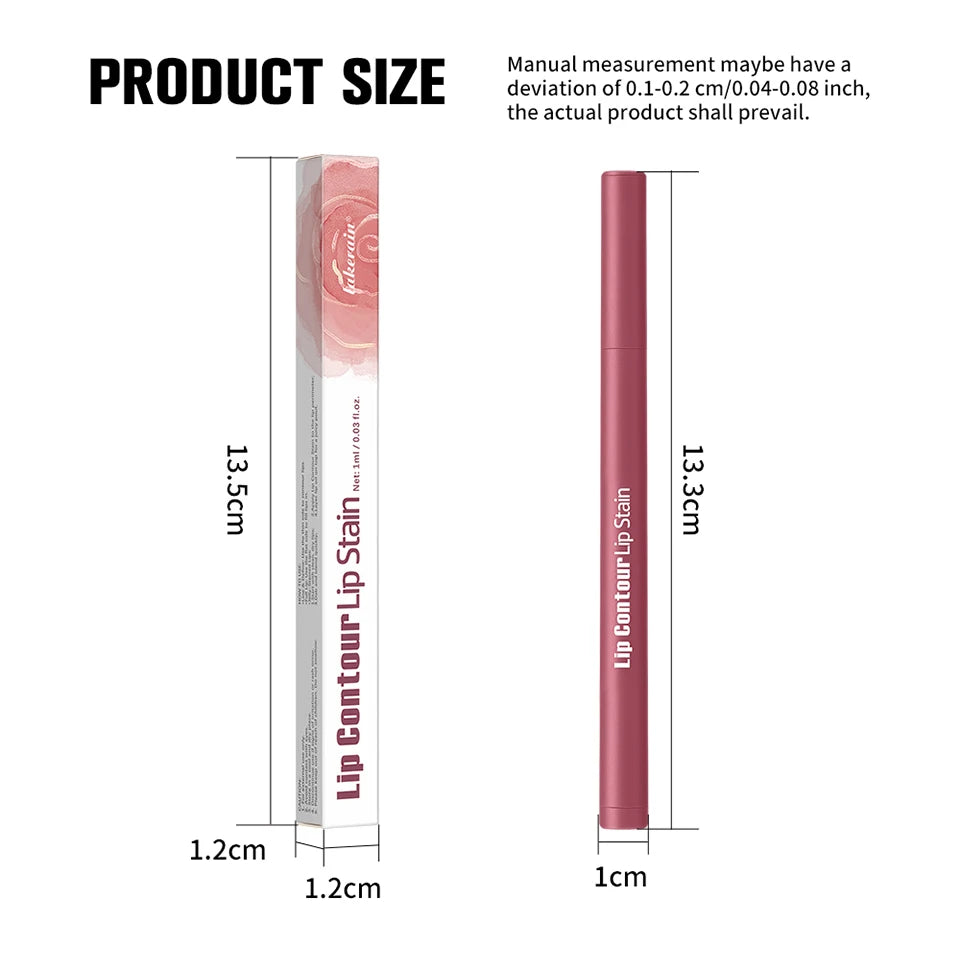 Waterproof Ballpoint Felt Tip Lip Liner Stain