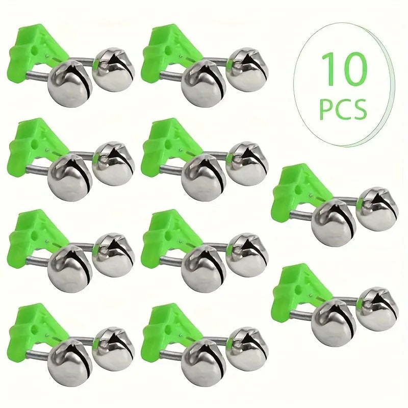 10-Piece Fishing Rod Bite Alarm Bell Set - 8
