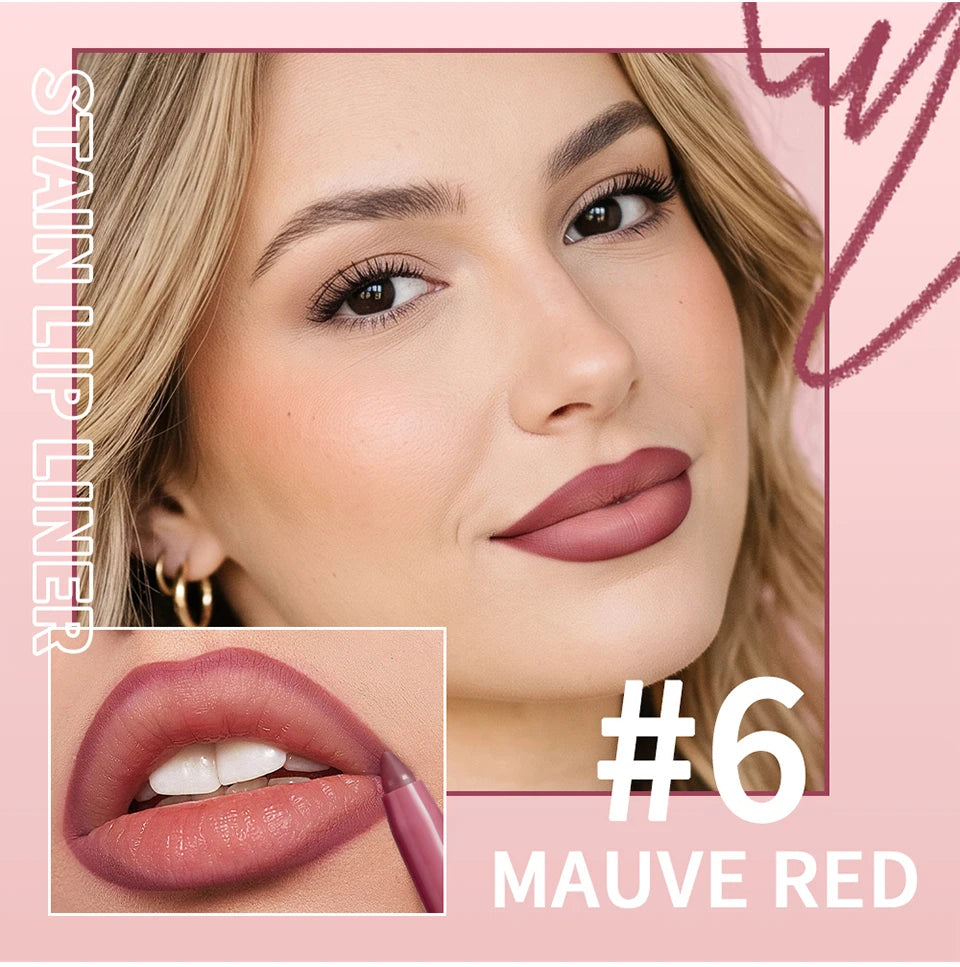 Water-Resistant Matte Lip Liner Pencil - 9