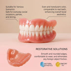 Comfortable Snap-On Dentures with Mirror Storage Case