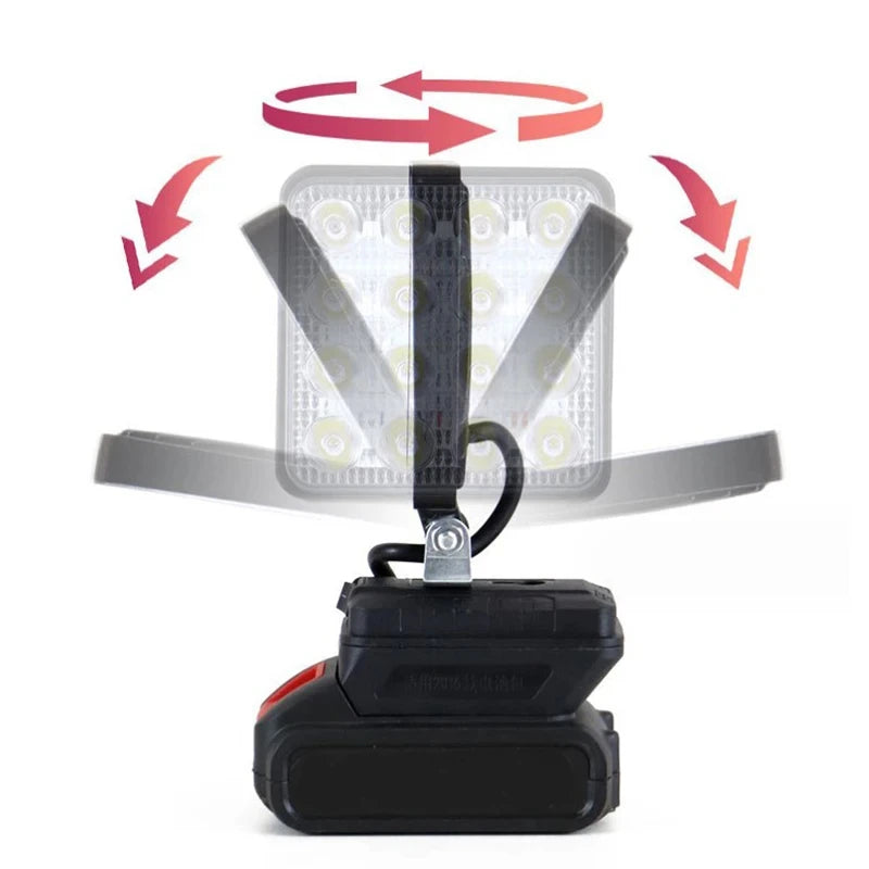 Portable LED Work Light for 18V Power Tool Batteries