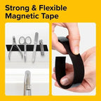 Self-Adhesive Cuttable Magnetic Strip for DIY Home Organization