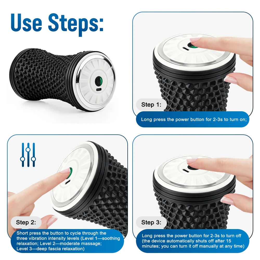 Electric Vibrating Massage Roller for Muscle Recovery - 12