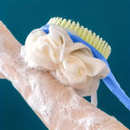 2-in-1 Long Handle Exfoliating Bath Brush and Shower Scrubber