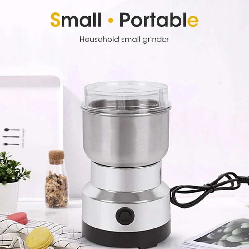Compact Electric Stainless Steel Food and Coffee Grinder