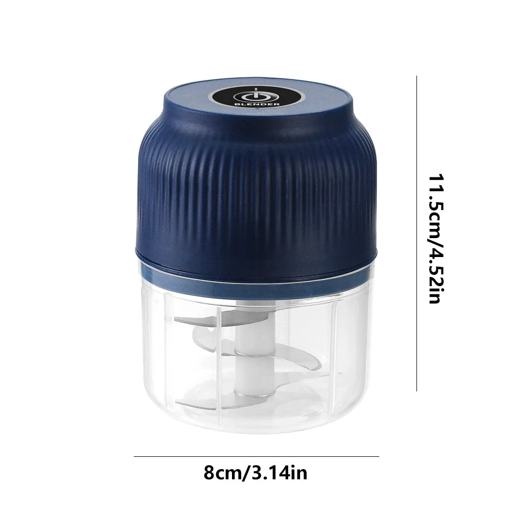 Wireless Mini Electric Food Chopper and Garlic Crusher - 8