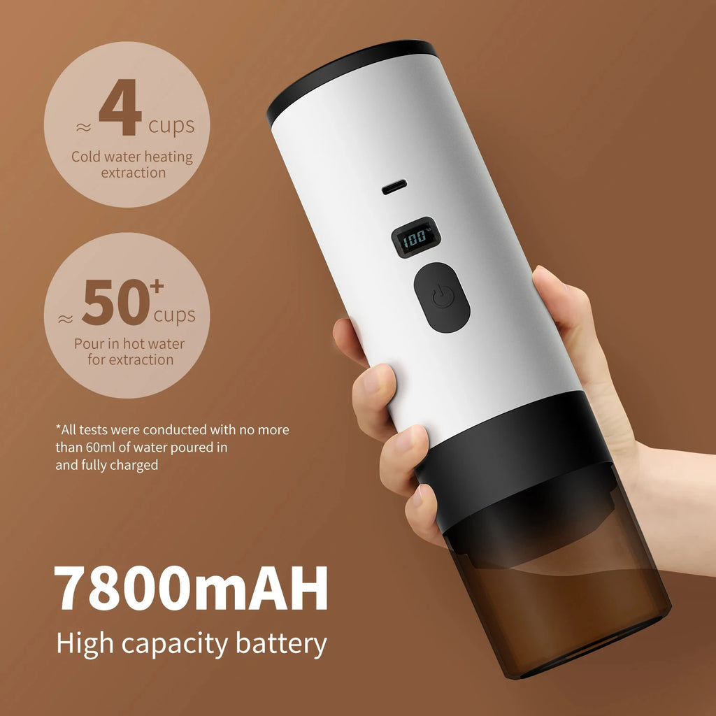 Portable Wireless Electric Coffee Maker for Camping and Travel