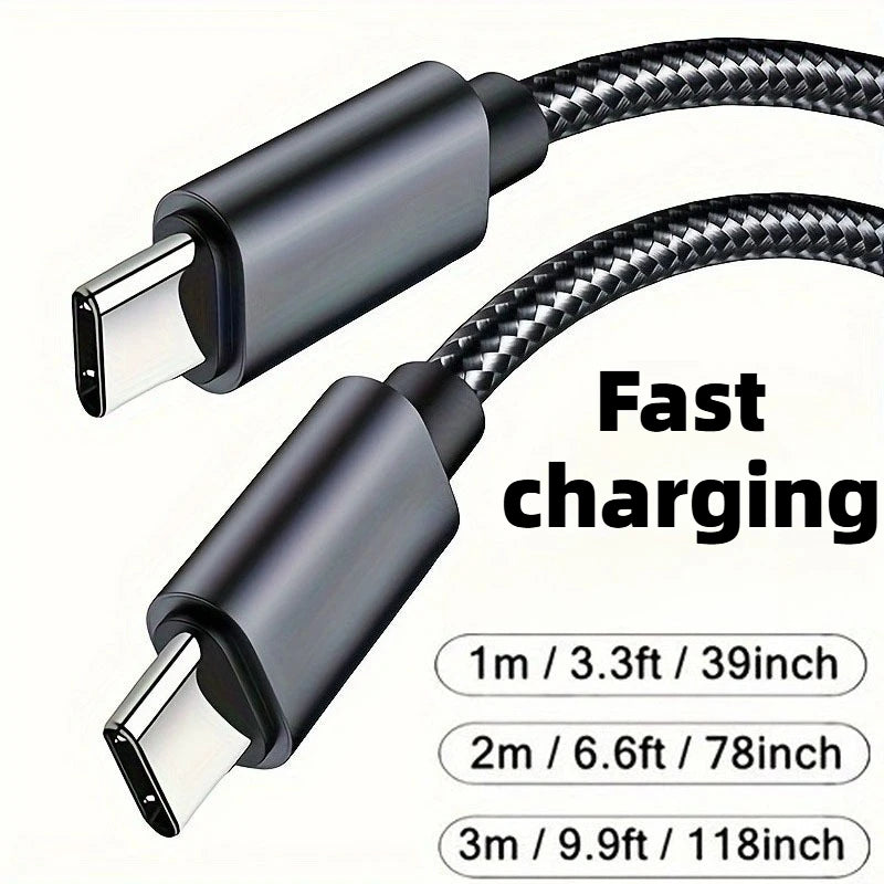 60W USB-C to USB-C Fast Charging Data Cable