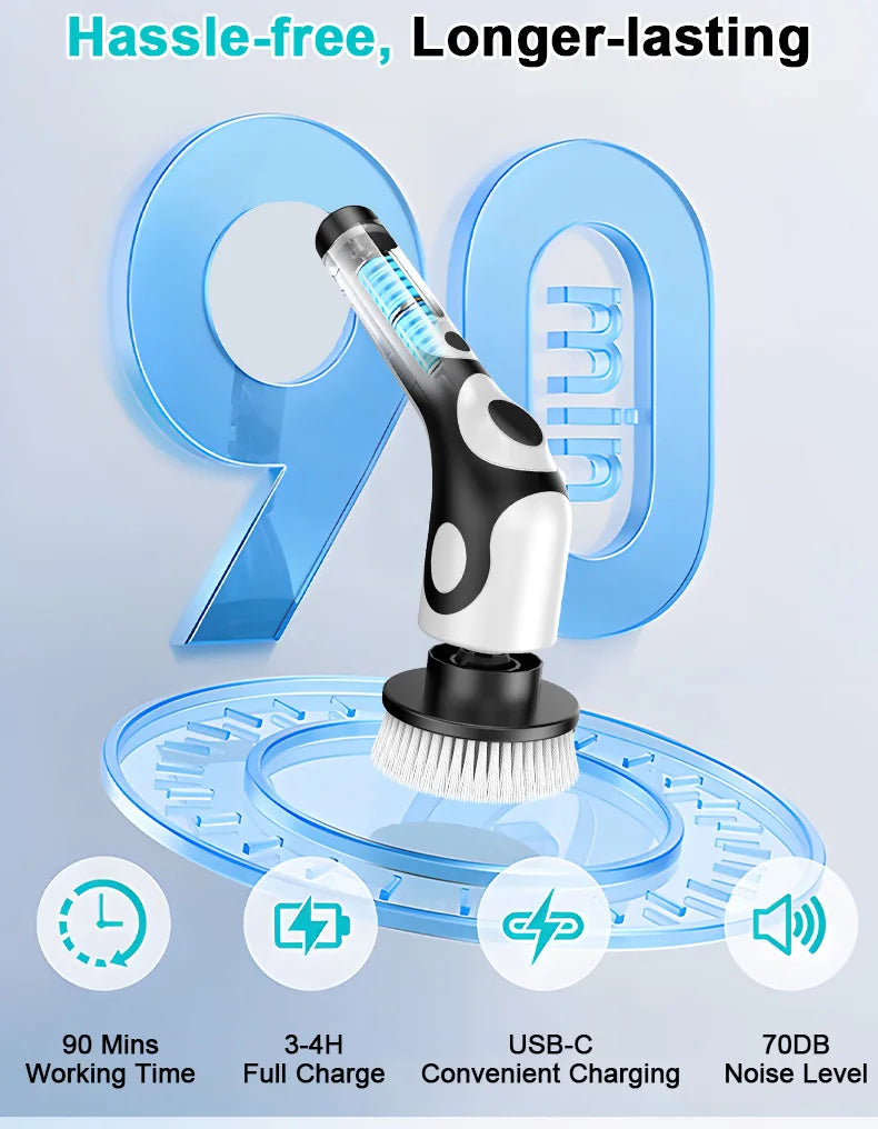 Multifunctional Electric Rotary Cleaning Brush