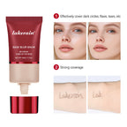 Matte Liquid Foundation and Dual-Ended Makeup Brush Set