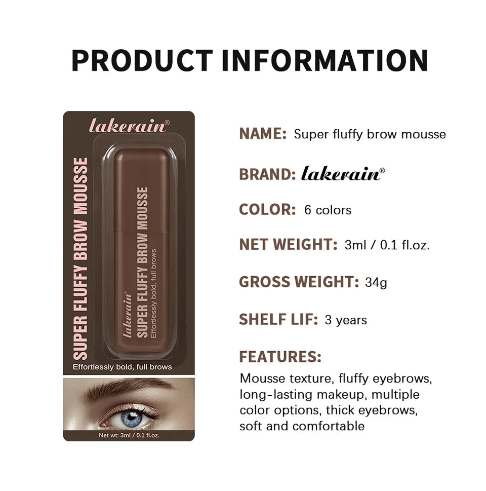 Volumizing Eyebrow Mousse Gel for Fluffy Brows - 15