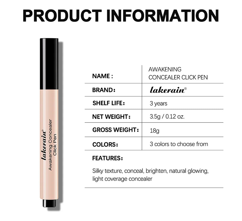 Waterproof Brightening Concealer Click Pen