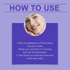 Portable Single-Use Purple Mouthwash Sachets for Fresh Breath