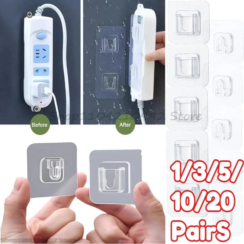 Double-Sided Adhesive Wall Hooks for Storage