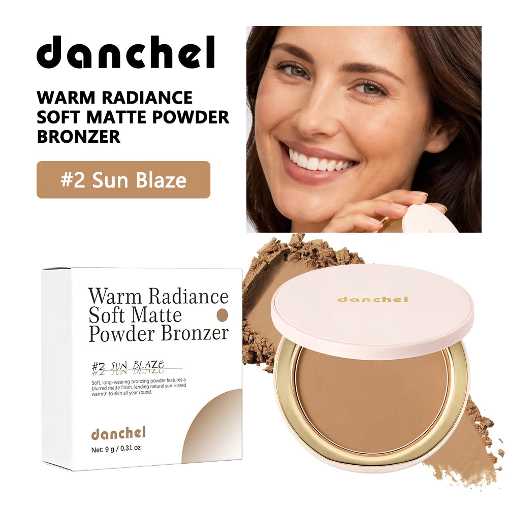 Soft Matte Bronzer Powder for Natural Face Contouring - 21