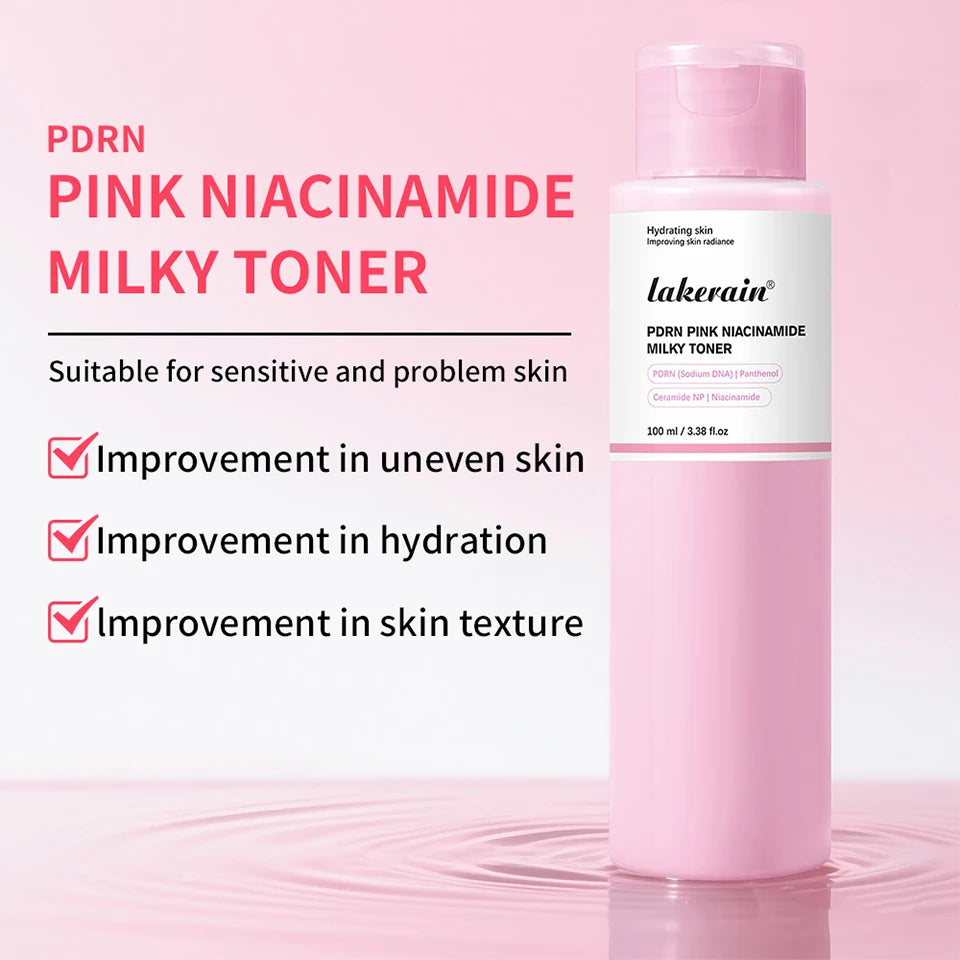 PDRN Niacinamide Milky Facial Toner for Hydrating Glowing Skin