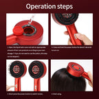 Electric Scalp Vibration Massage Comb with Red Light Therapy