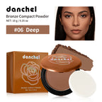 Matte Bronze Pressed Powder for Facial Contouring and Setting