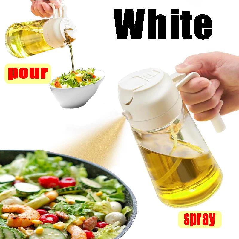 2-in-1 Glass Oil Dispenser and Spray Mister for Kitchen