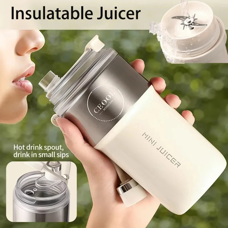 Portable Insulated Vacuum Smoothie Blender and Juicer