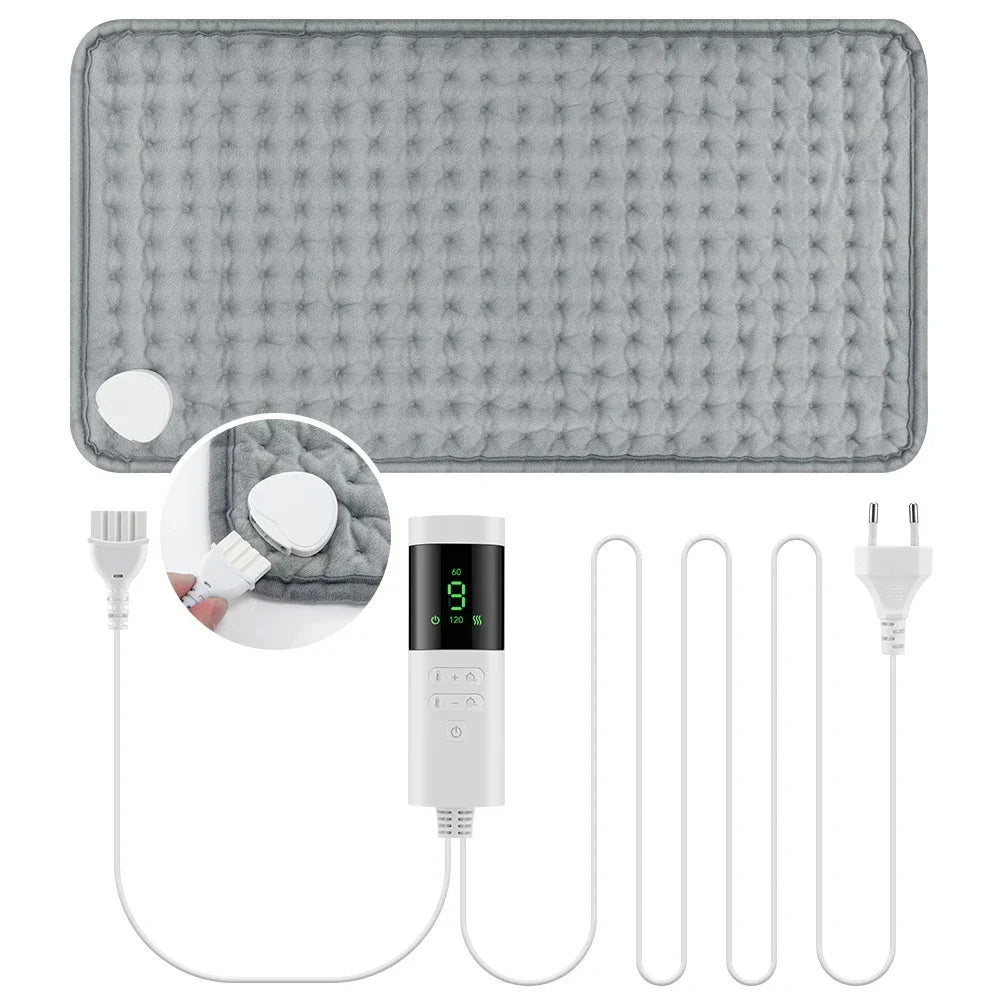 Electric Heating Pad with 9 Heat Settings and 4 Timer Modes