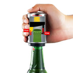 Automatic Stainless Steel Push-Down Beer Bottle Opener