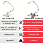 Stainless Steel Dough Hook for Tilt-Head Stand Mixers