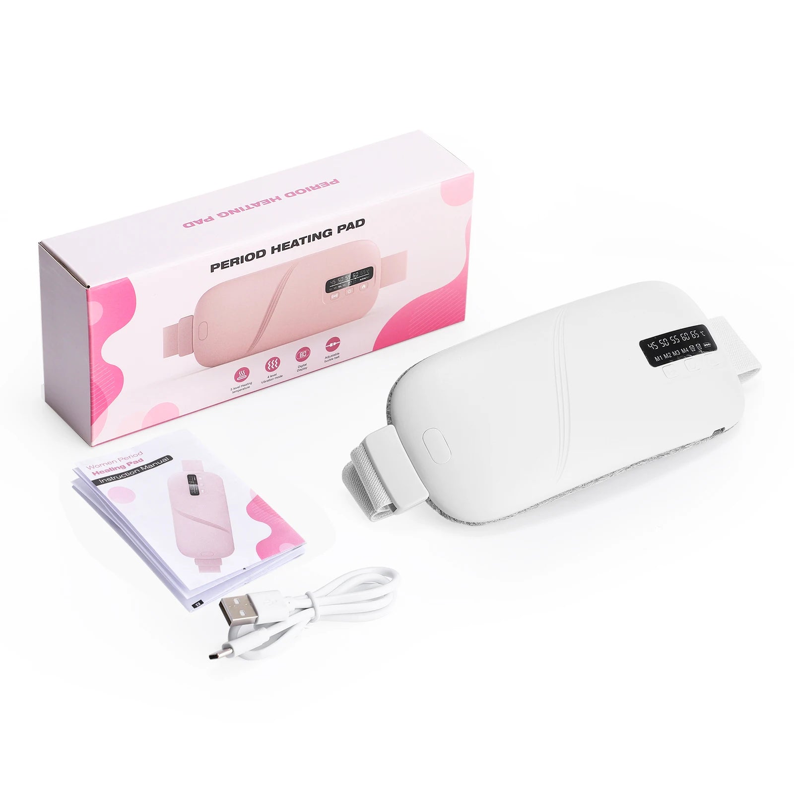Cordless Menstrual Heating Pad with Vibration Massage - 23