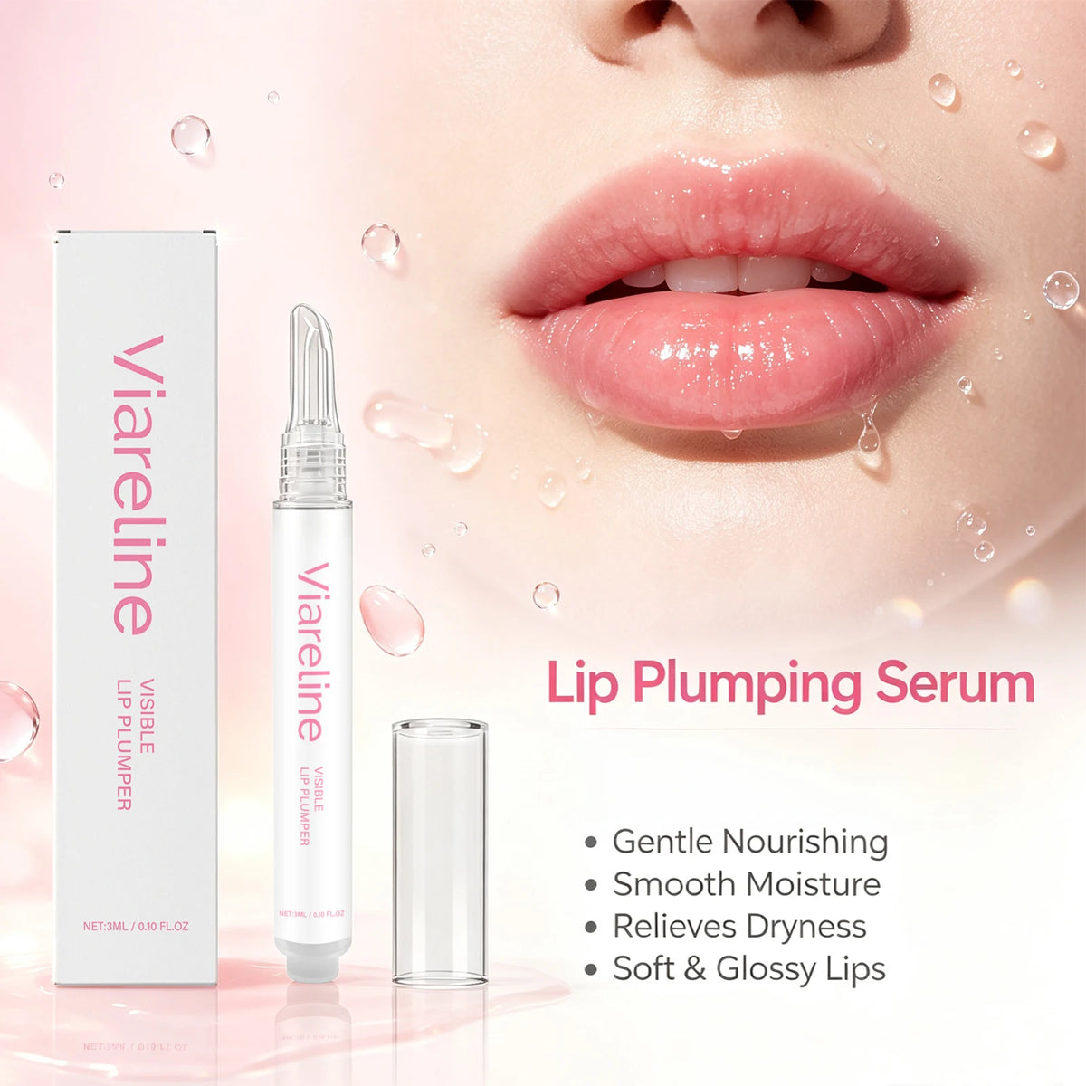 Hydrating Lip Plumper Serum for Smooth and Full Lips