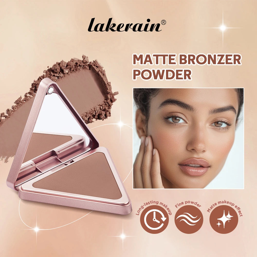 Matte Bronzer Powder for Long-Lasting Smooth Face Makeup - 1