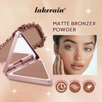 Matte Bronzer Powder for Long-Lasting Smooth Face Makeup