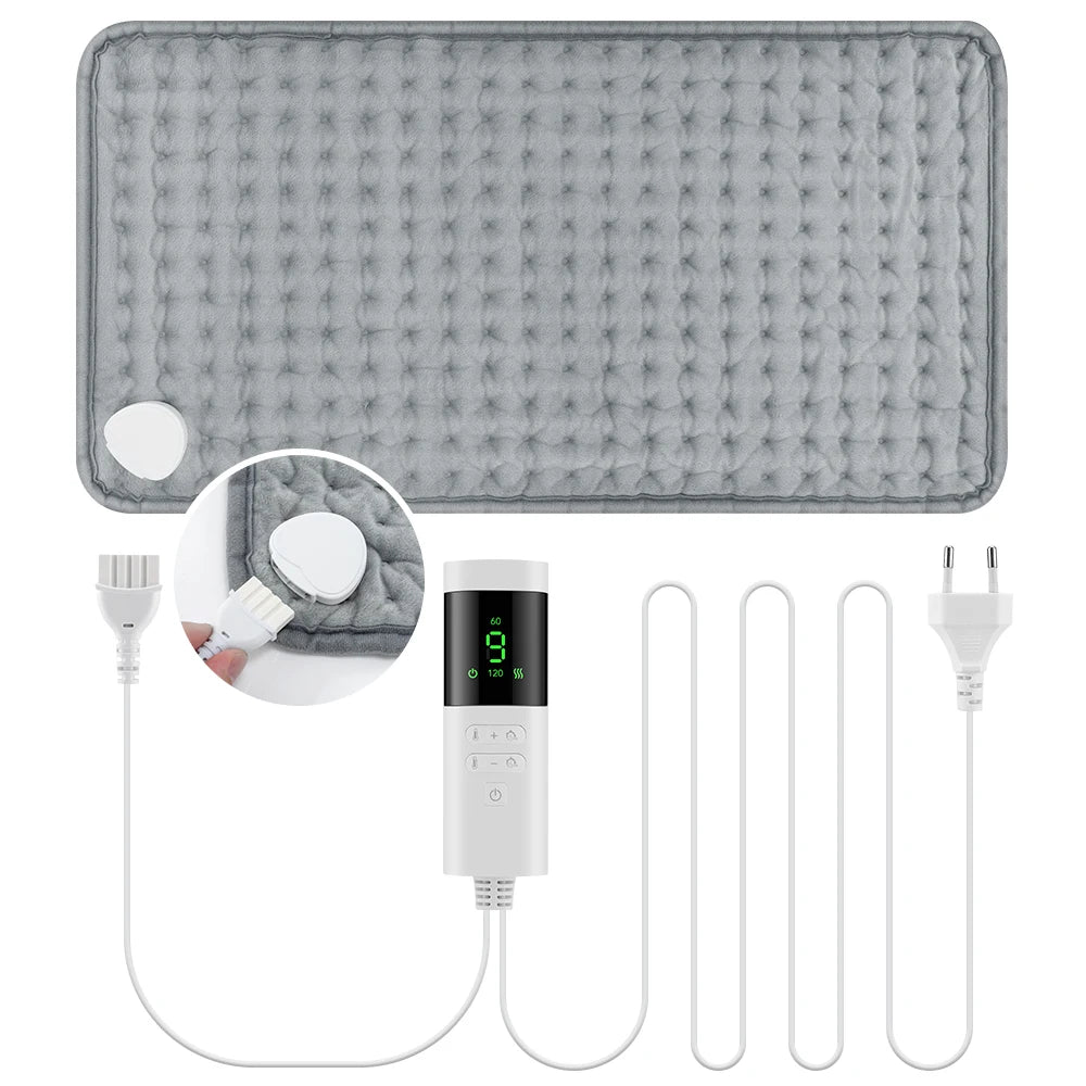 Electric Heating Pad with 9 Heat Settings and 4 Timer Modes