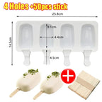 Silicone Ice Cream and Popsicle Maker Mold Tray