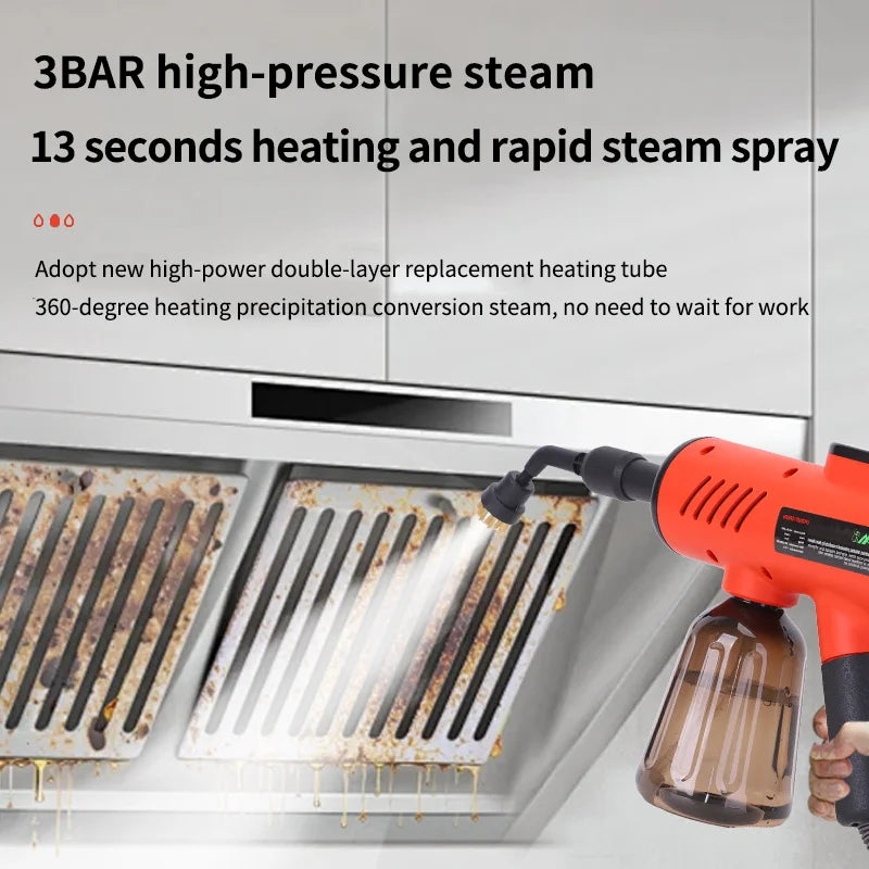 High-Pressure Handheld Steam Cleaner for Home Deep Cleaning - 4