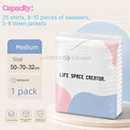 Pump-Free Vacuum Compression Storage Bags for Bedding and Clothes