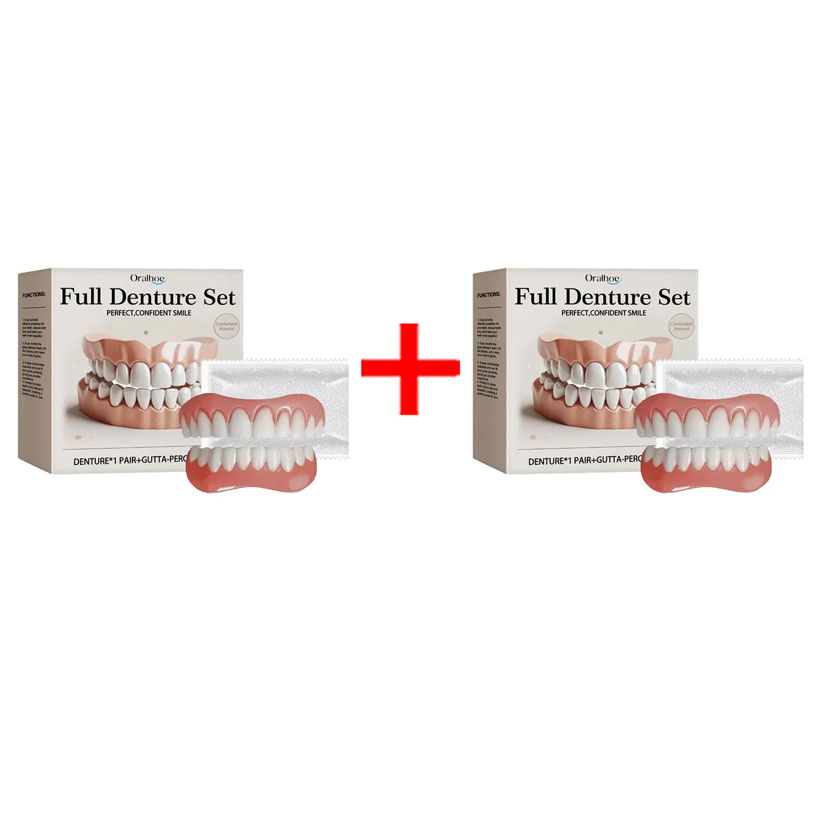 Temporary Silicone Denture Set for Instant Smile Restoration