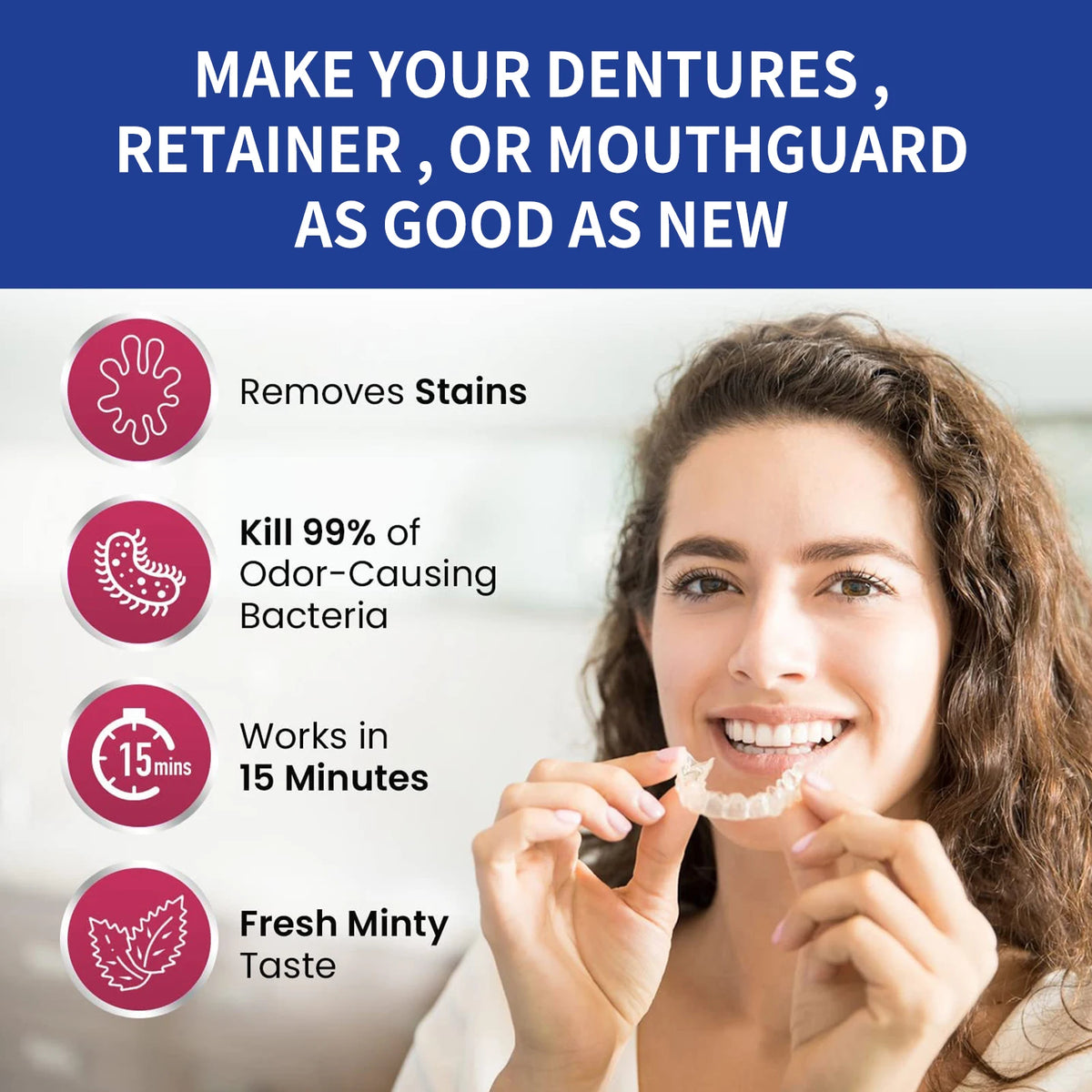 Denture and Retainer Cleaning Tablets