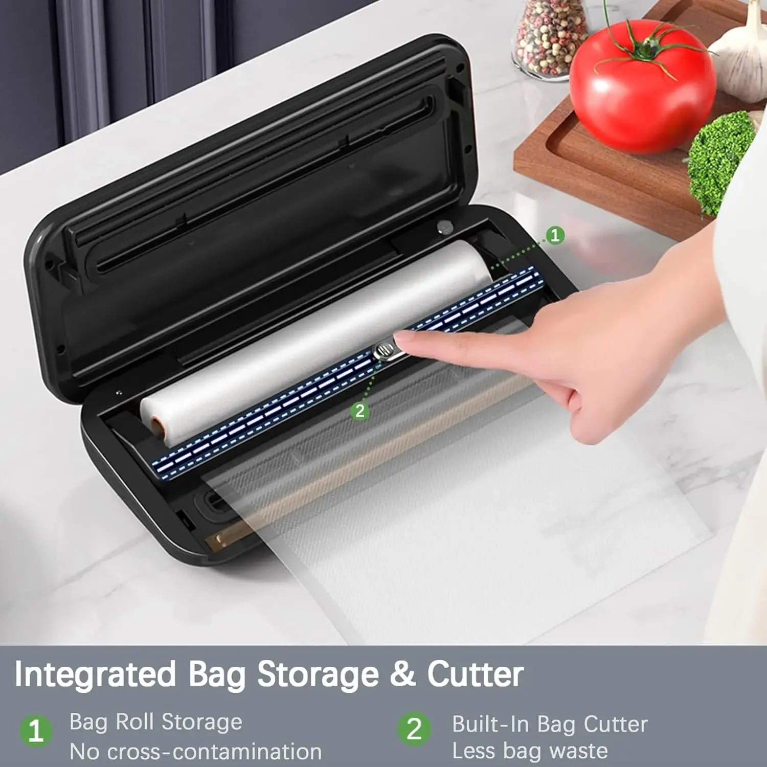 Automatic Food Vacuum Sealer Machine for Fresh Food Storage - 9
