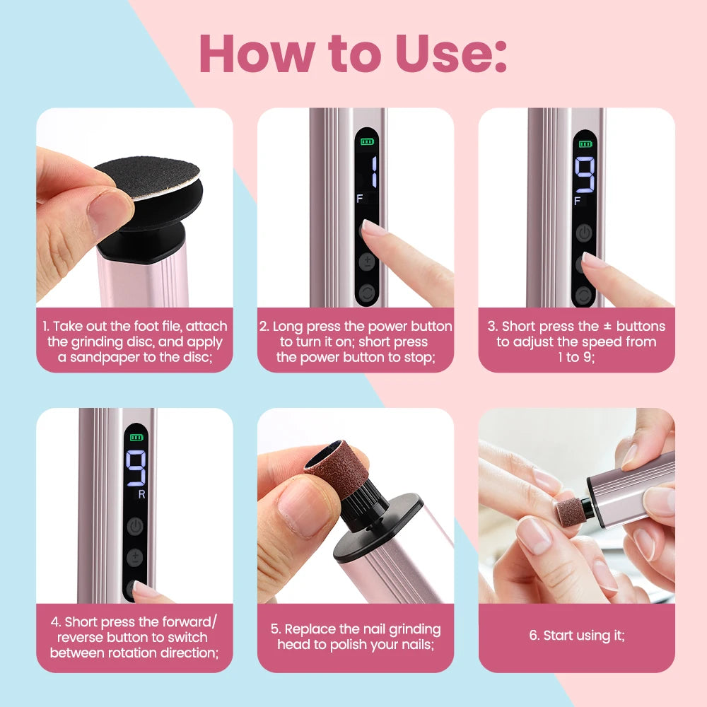 Electric Callus Remover and Pedicure Foot File Tool