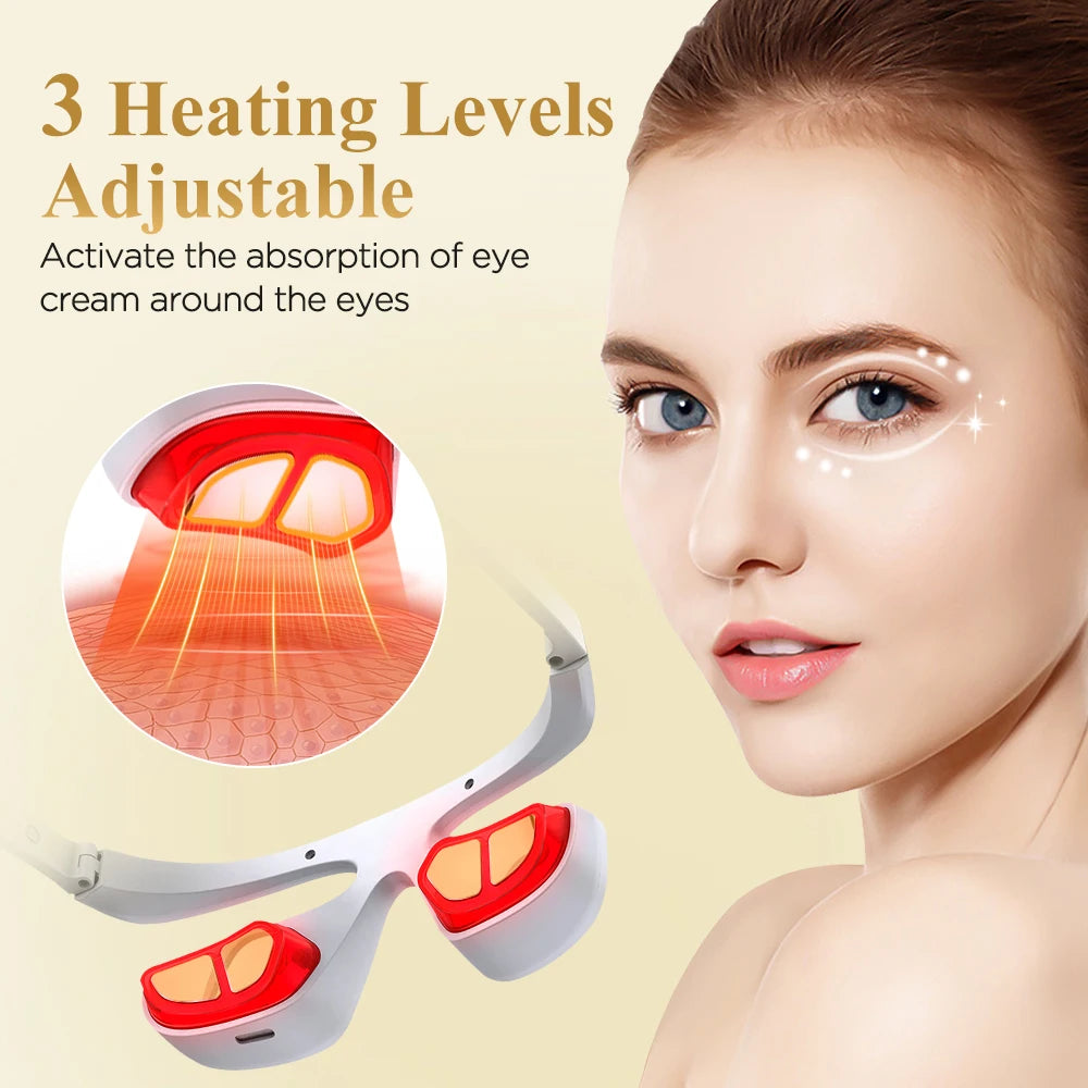 3D LED Red Light Therapy Eye Massager for Fatigue and Dark Circles - 17