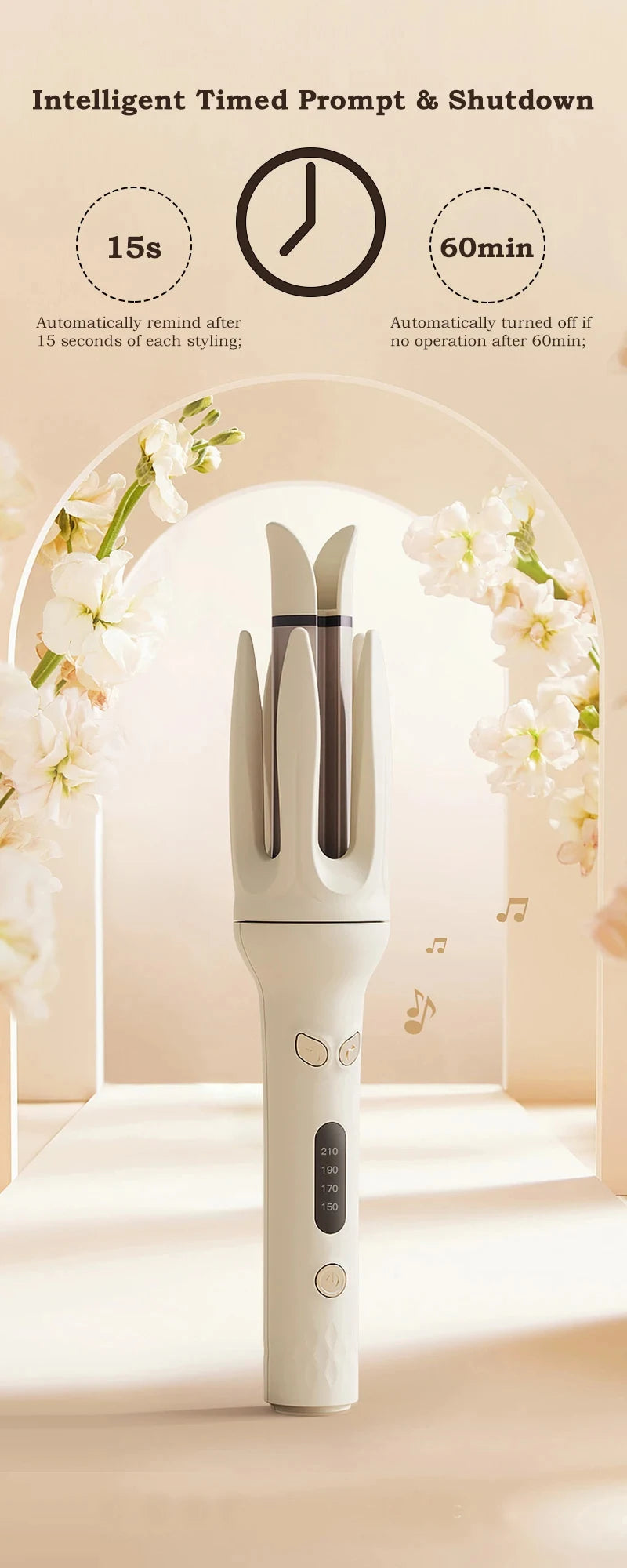 Automatic Rotating Hair Curler for Effortless Waves