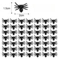 Mini Realistic Black Spider Props for Halloween Decorations