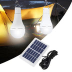 Portable Solar Powered LED Hanging Light for Camping and Emergency