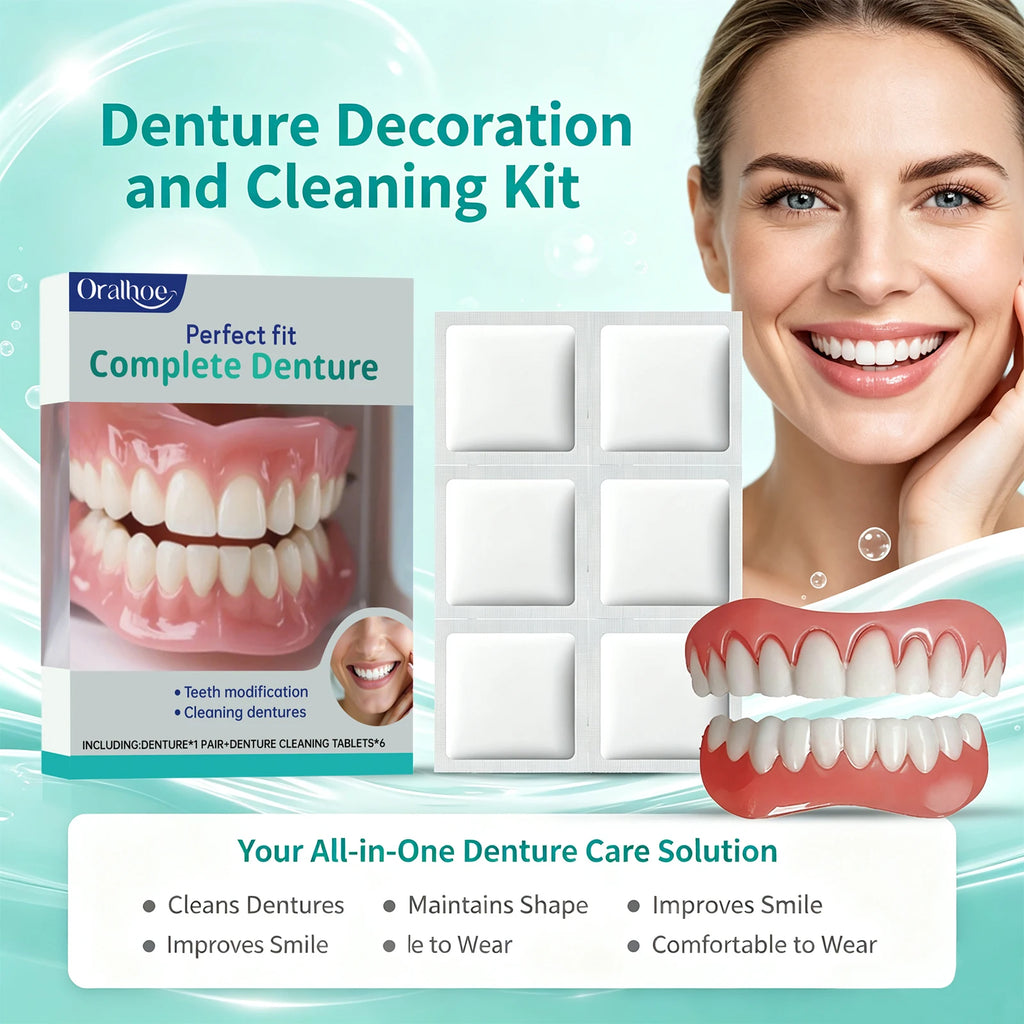Cosmetic Denture Set for Instant Smile Restoration