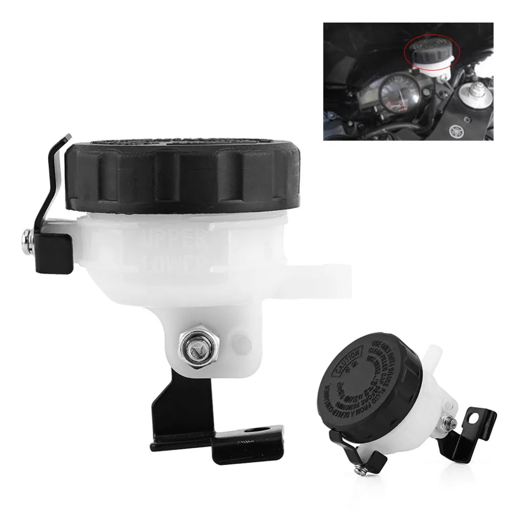 Universal Motorcycle Front Brake Fluid Reservoir Cup with Bracket