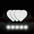 Reflective Heart Safety Stickers for Night Driving
