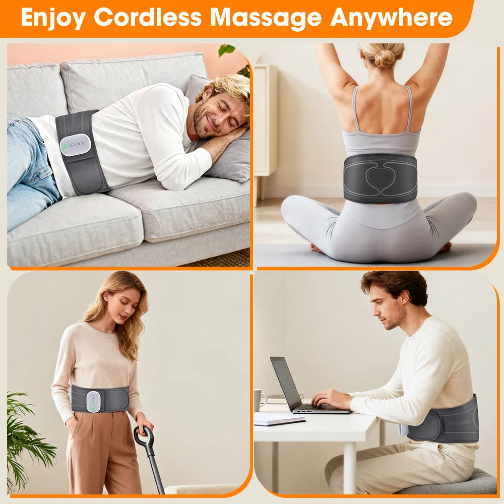 Heated Air Compression Back Massager Belt