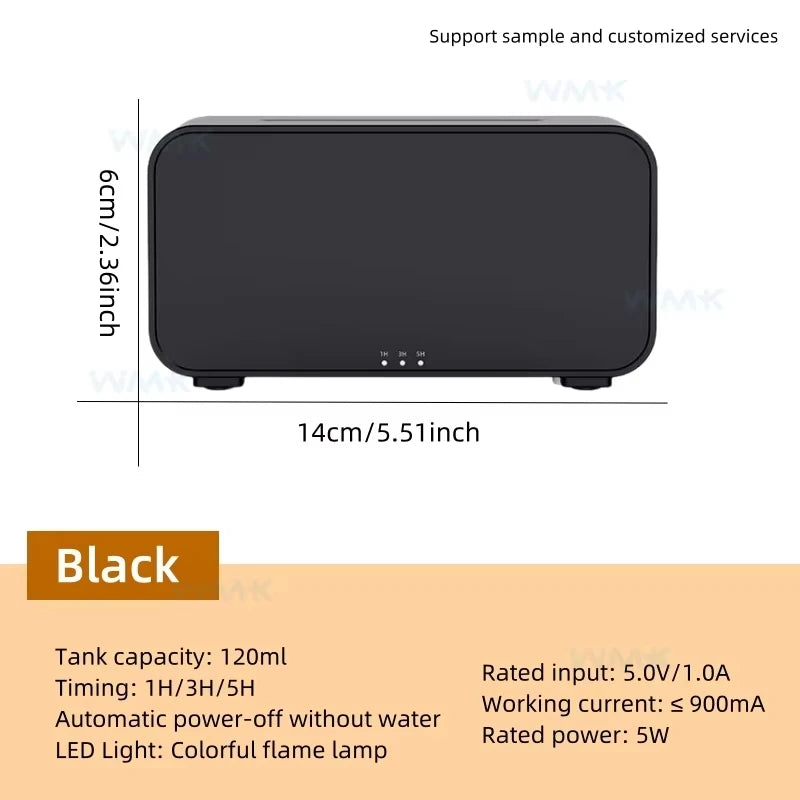 Flame Effect Aroma Diffuser and Essential Oil Humidifier