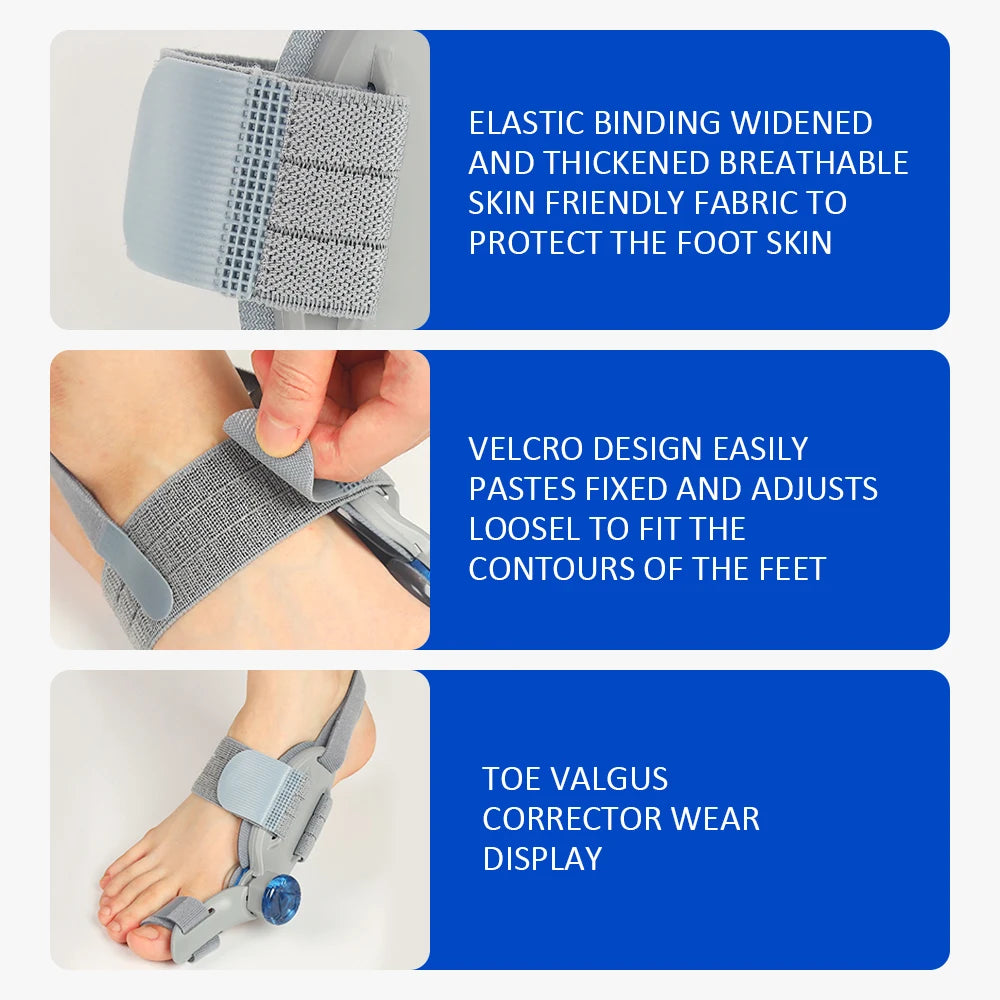 Adjustable Bunion Corrector and Toe Straightener