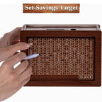 Wooden Money Saving Challenge Box for Cash